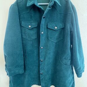 Teal Corduroy Jacket